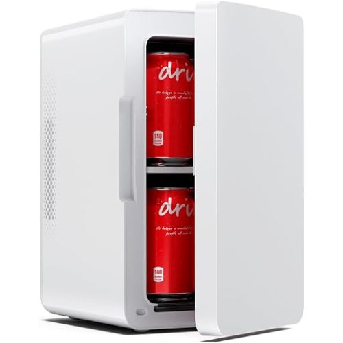 Electactic Compact Mini Fridge, 6L Portable Small Refrigerator for Bedroom
