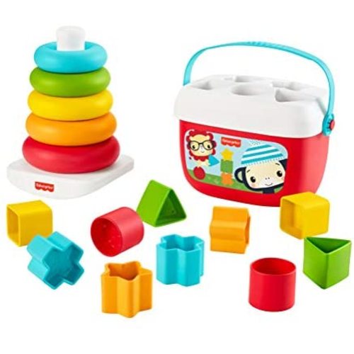 Fisher-Price Baby's First Blocks & Rock-a-Stack, Plant-Based Toys