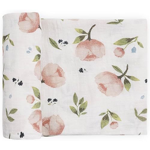 Little Unicorn Organic Cotton Muslin Swaddle Blanket - Watercolor Floret
