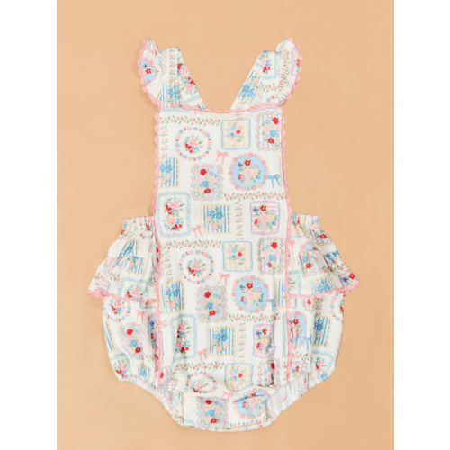 Finley Floral Patchwork Ruffle Sunsuit