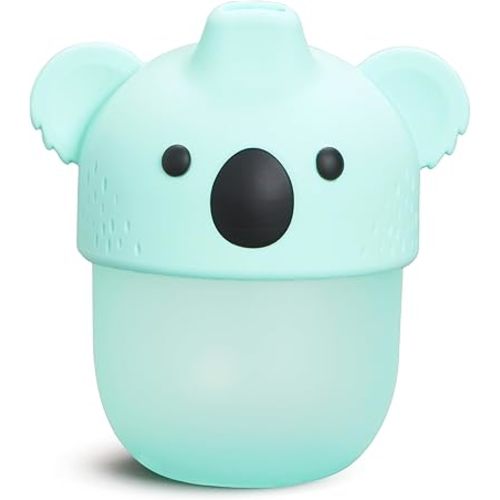 Munchkin Koala Sippy Cup for Toddlers and Babies 9 Months and Up, Soft-Touch, Spill Proof, 8 Ounce, Mint