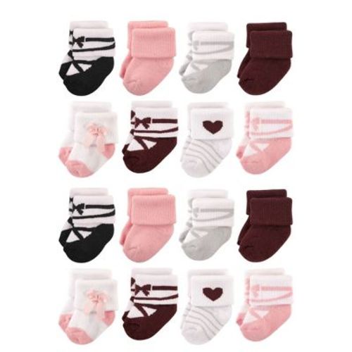 Hudson Baby Cotton Rich Baby Terry Socks 16-Pack