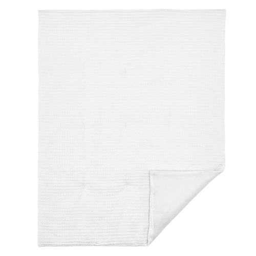 Mills Waffle White 4pc Baby Crib Bedding Set - Levtex Baby