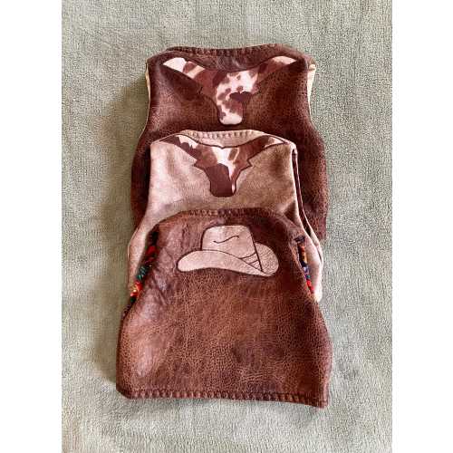 Newborn, infant, baby/toddler/child's faux leather vest