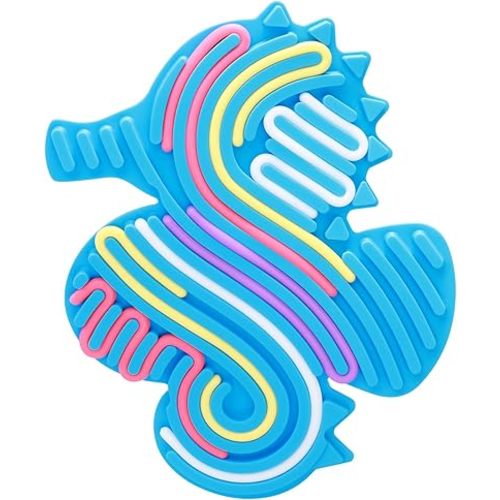 1Pcs Seahorses Sensory Activity Board, Fidget Sensory Toys for Kids Adults, Duble Sided Design Busy Board for Fine Motor Skill, Calm Down Fidget Toy for Stress Relief, Calming, Focus, and Autism