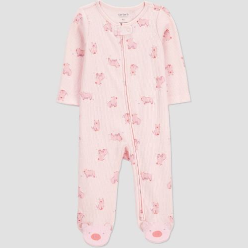 Carter's Just One You® Baby Girls' Farm Pigs Sleep N' Play - Pink 3M