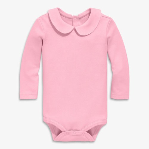 Organic Long Sleeve Peter Pan Babysuit