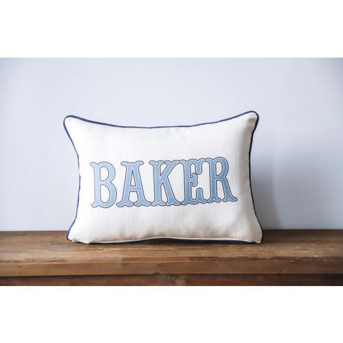 Personalized Traditional Boy Name Pillow - Coastal