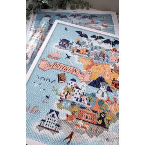Licensed Prythian Map Diamond Painting Kit | Sarah J. Maas A Court of Thorns and Roses ACOTAR