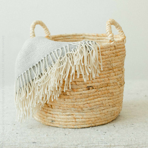 Beachcrest Home™ Crumrine Wicker Basket & Reviews | Wayfair