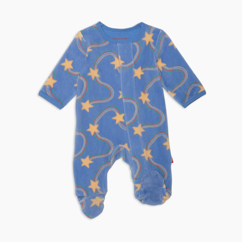 Magnetic Me Velour Magnetic Footie - Starry Nights, 0-3 M