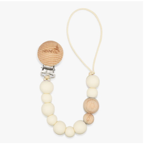 Ninni Co. Marshmallow Cream Pacifier Clip