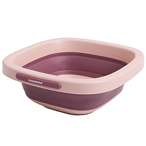 Babyhood MultiPurpose Collapsible Wash Basin for Kids and Babies Lightweight Portable Folding Basin for Washing Baby Bottles and Breast Parts and Home Kitchen Outdoor Camping Use 2021pink BH721