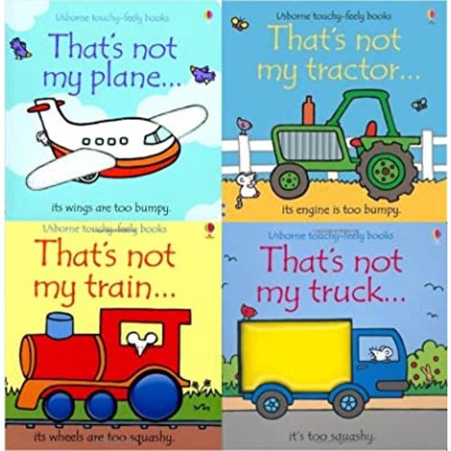 Vehicle Touchy-feely USBORNE That's Not My Series 4 Books Collection Set(That’s Not My Tractor, That’s Not My Train, That’s Not My Truck, That’s Not My Plane)
