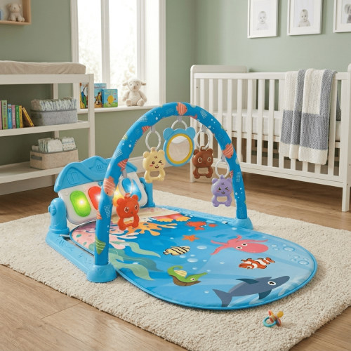 LivinVeluris Baby Deluxe 2-in-1 Piano Play Gym & Activity Mat for Tummy Time, Newborns & Infants - Walmart.ca
