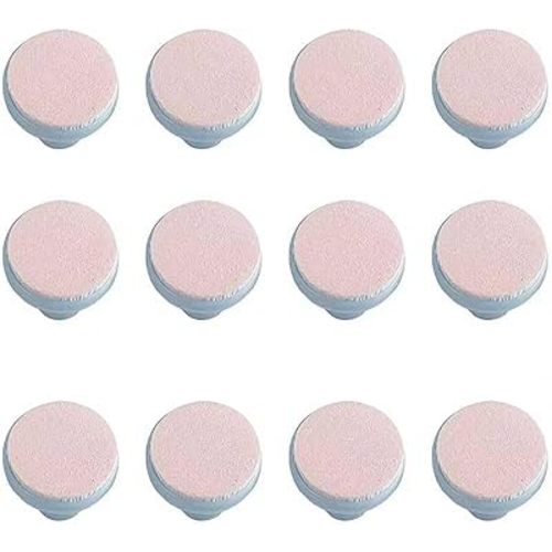 12 Pieces Baby Nail File Pads Nail Trimmer Replacement Pads Electric Baby Nail Grinding Heads for Standard Electric Kid Nail Trimmer Suits to 0-3 Months Newborn Infant Toddler (Pink)
