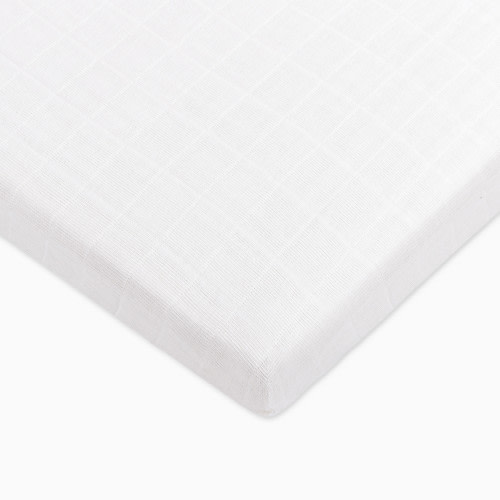 babyletto All-Stages Midi Crib Sheet - White