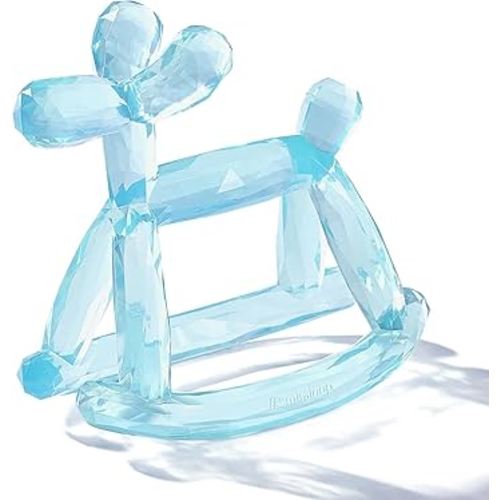 Crystal Jelly Baby Teether – Jellydog Teething Relief Toy for Infants 3-6 Months, Silicone Handheld Teething Toy, BPA-Free, Odorless, Prevents Choking, Safe for Babies (Voyages)