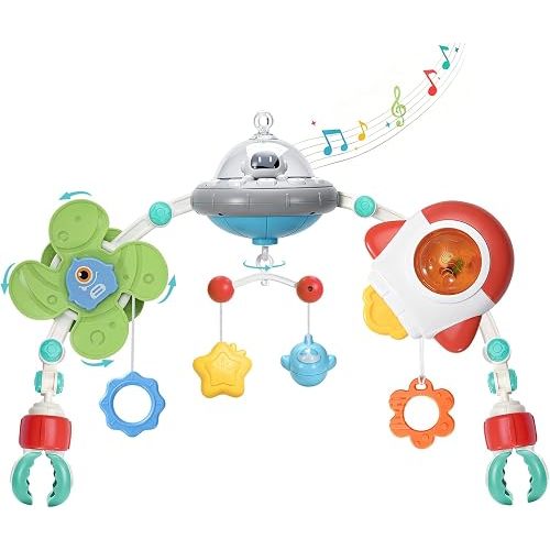 GONINO Baby Stroller Arch Toy, Musical Car Seat Toy for Infants