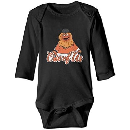 SADODER Infant Black Climbing Long Sleeve Onesie The Gritty Mascot