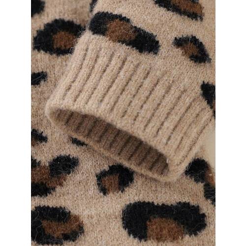 SHEIN Baby Girl Leopard Pattern Knit Jumpsuit & Hat Baby Knit Jumpsuit Newborn Come Home Outfit Baby Sweater Romper Neutral Baby Clothes Fall Baby Clothes | SHEIN USA