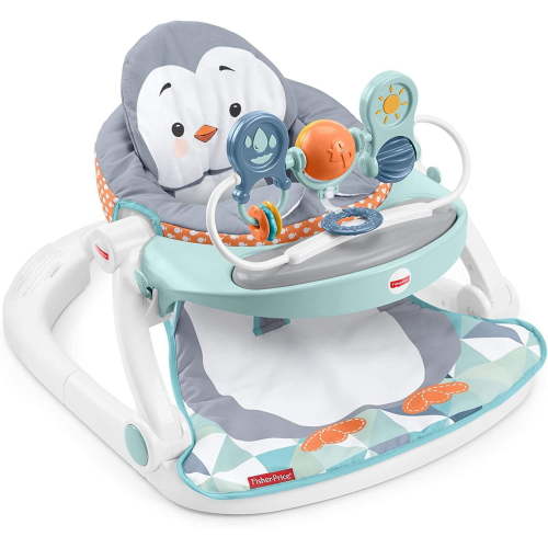 Fisher-Price Sit-Me-Up Floor Seat Portable Baby Chair with Snack Tray & Toys, Penguin Island - Walmart.ca