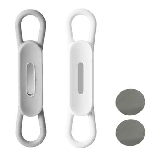 2Pieces Magnetic Baby Formula Dispensing Spoon Holder - Keep Formula Spoon Clean, Silicone Attachment for Metal Cans and Containers