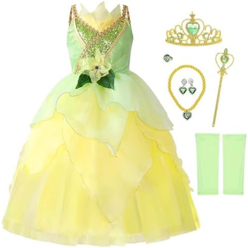 Girls Cinderella Costumes Halloween Princess Dress Up Fancy Birthday Party Ball Gown