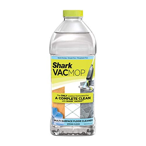 Shark VACMOP Multi-Surface Cleaner Refill, 2L Bottle, VCM60 | Compatible with VM252 & VM180, Cleans & Disinfects Sealed Floors - Stone, Laminate & Tile, Spring Clean Scent
