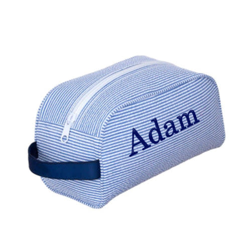 Traveler Bag by Mint  Navy Seersucker