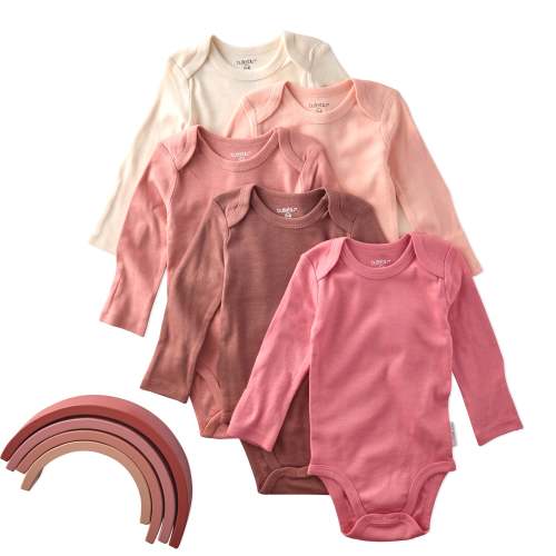 BLAKE 5-Pack Long Sleeve Bodysuit