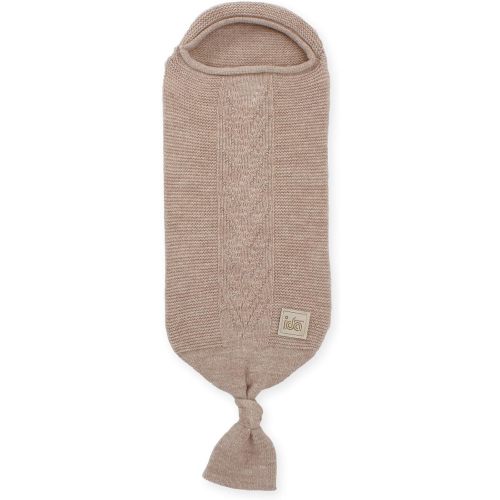Cocoon Baby Blanket – Soft Hattush Yarn Baby Swaddle Sack (Stone)