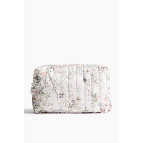 QUILTED COTTON DIAPER BAG