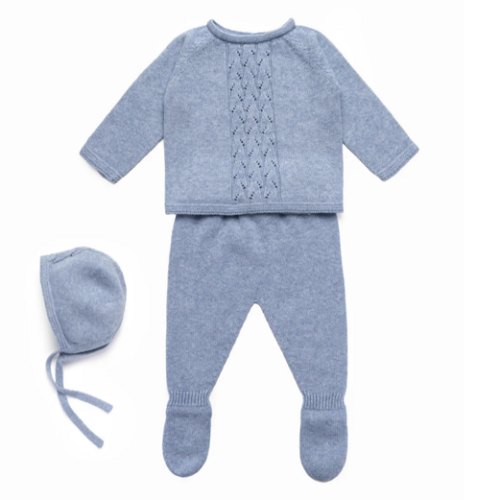 Sasha Baby Set in Bluebell | Over The Moon