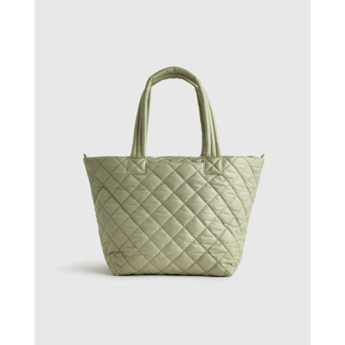 Transit Quilted Carry-All Tote in Linen White