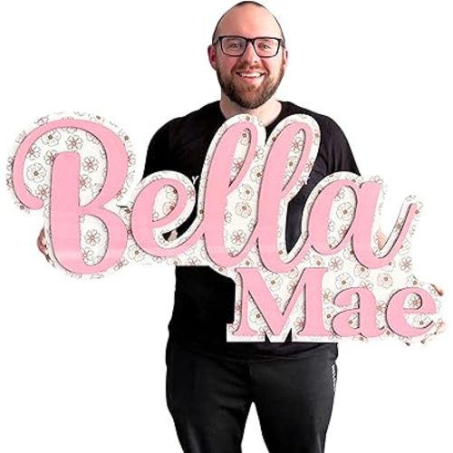 Custom Wooden Name Sign - Baby Name Sign - Nursery Name Sign - Personalized Name Sign - Family Name Sign - Last Name Signs For Home - Wedding Birthday Event Play Room
