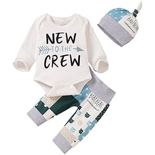 3-6m Newborn Infant Baby Boys Clothes Baby Boy Bodysuit Pants Outfit Set