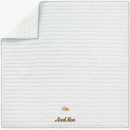 Sheep Pickstitch Organic Cotton Baby Blanket