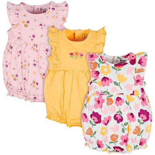 Onesies Brand Baby Girls' 3-pack Romper