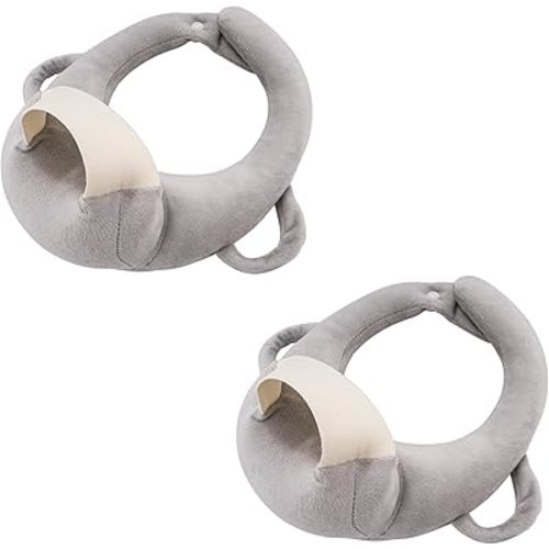 2 Pack Bottle Feeding Pillow, Comfort Feeding Aids for Easier Nursing (Gray)