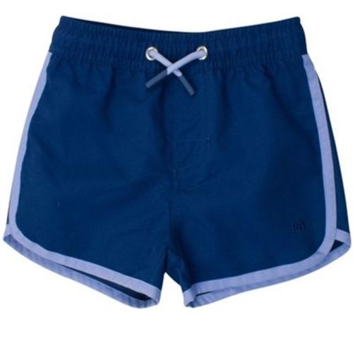 RuggedButts Boys UPF50+ Sun Protected Dolphin Hem Swim Trunks - Navy, 0-3m