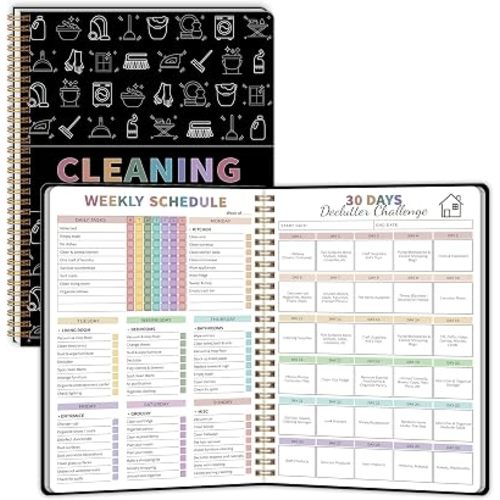 Adhd Cleaning Planner, Schedule&Checklist Organizer for Adults, 8.5"x11"