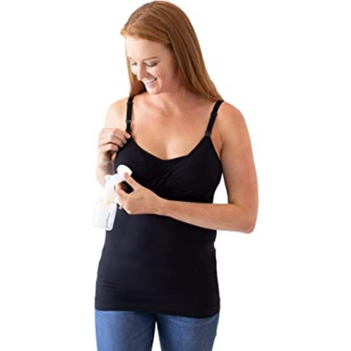 Kindred Bravely Sublime Hands Free Pumping Tank | Patented All-in-One Pumping & Nursing Tank Top with EasyClip