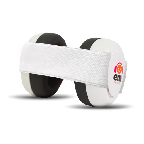 Baby Earmuffs - White with White - Ems for Kids Earmuffs
