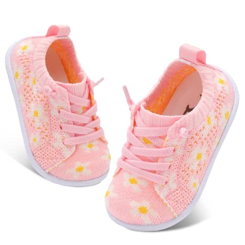 FEETCITY Lightweight Baby First Walking Shoes Boys Girls Slip On Shoes Breathable Baby Sock Shoe Barefoot Infant Sneakers
