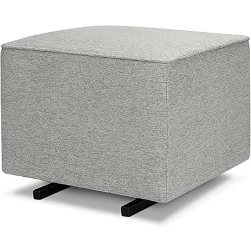 Davinci Universal Gliding Ottoman in Frost Grey, GREENGUARD Gold & CertiPUR-US Certified