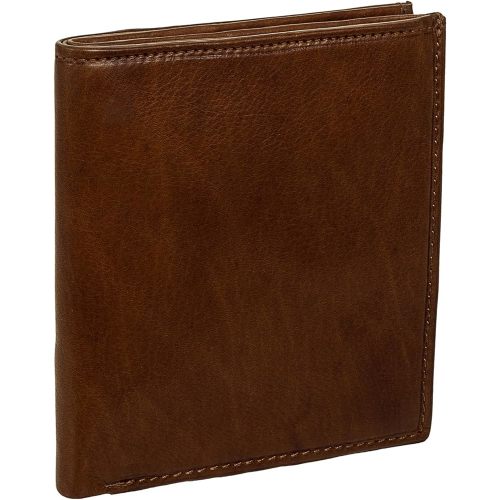 Paul & Taylor Men's Leather Big Hipster Bifold Wallet (British Brown)
