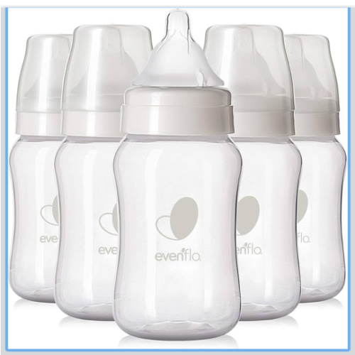 Evenflo Feeding Premium Proflo Venting Balance Plus Wide Neck Baby, Newborn and Infant Bottles - Helps Reduce Colic - 9 Ounce (Pack of 6)