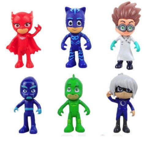 PJ Toys PJ Masks Catboy Owlette Gekko Birthday Cake Toppers, by PJ Toys (6 Count)