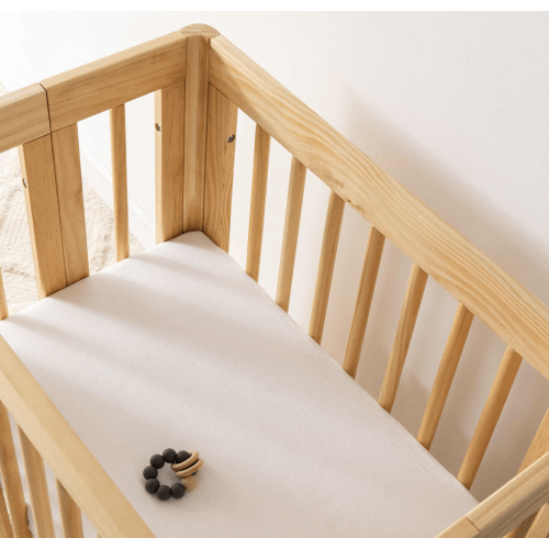 Babyletto All-Stages Bassinet Sheet in GOTS Certified Organic Muslin Cotton